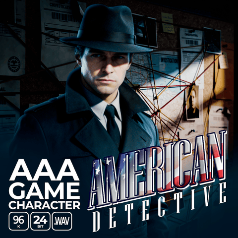 AAA Game Character American Detective