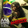 AAA Game Character Female Brazilian Warrior
